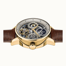 Load image into Gallery viewer, Ingersoll The Jazz Gold Automatic Brown Leather Watch