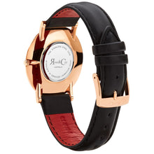 Load image into Gallery viewer, Rose &amp; Coy Pinnacle Ultra Slim 40mm Rose Gold | Black Leather Watch