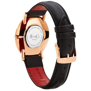 Rose & Coy Pinnacle Ultra Slim 40mm Rose Gold | Black Leather Watch