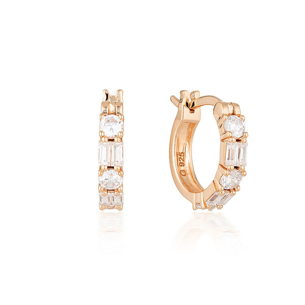 IRINA SMALL ROSE GOLD HOOP