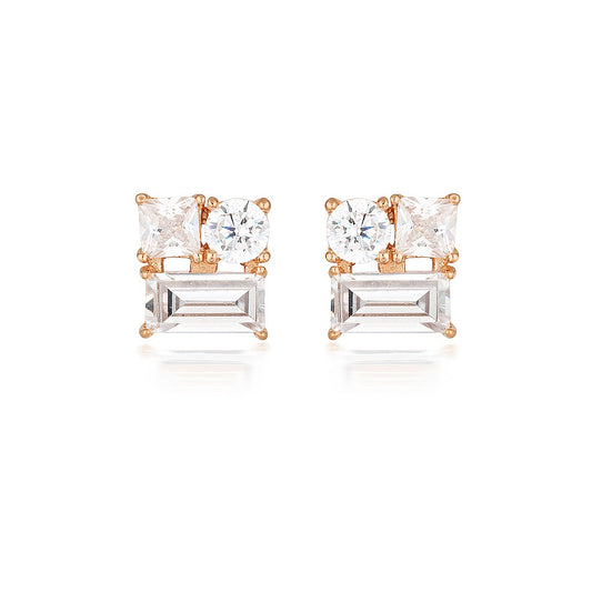 THE ROSE GOLD STUD EARRING
