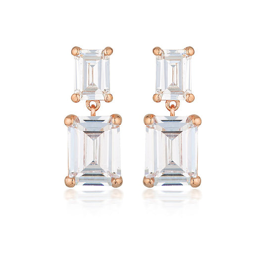 RINNA ROSE GOLD BAGUETTE DROP