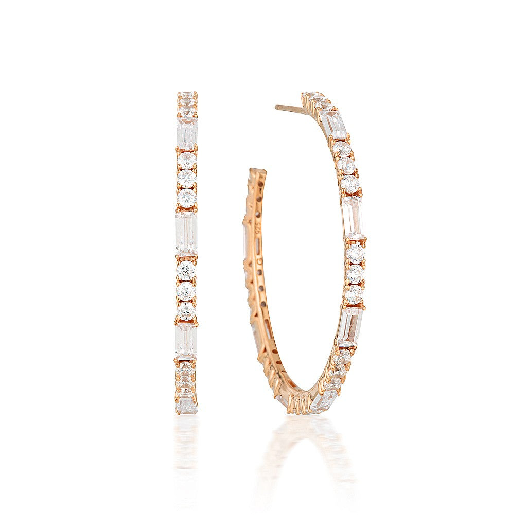 IRINA LARGE ROSE GOLD HOOP