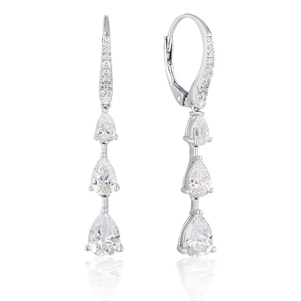 GEORGINI CHANTELLE TRIPLE TEARDROP EARRING