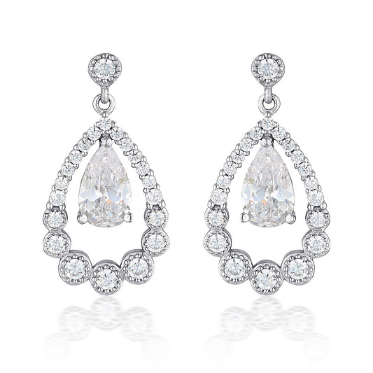 GEORGINI CHLOE TEARDROP EARRINGS