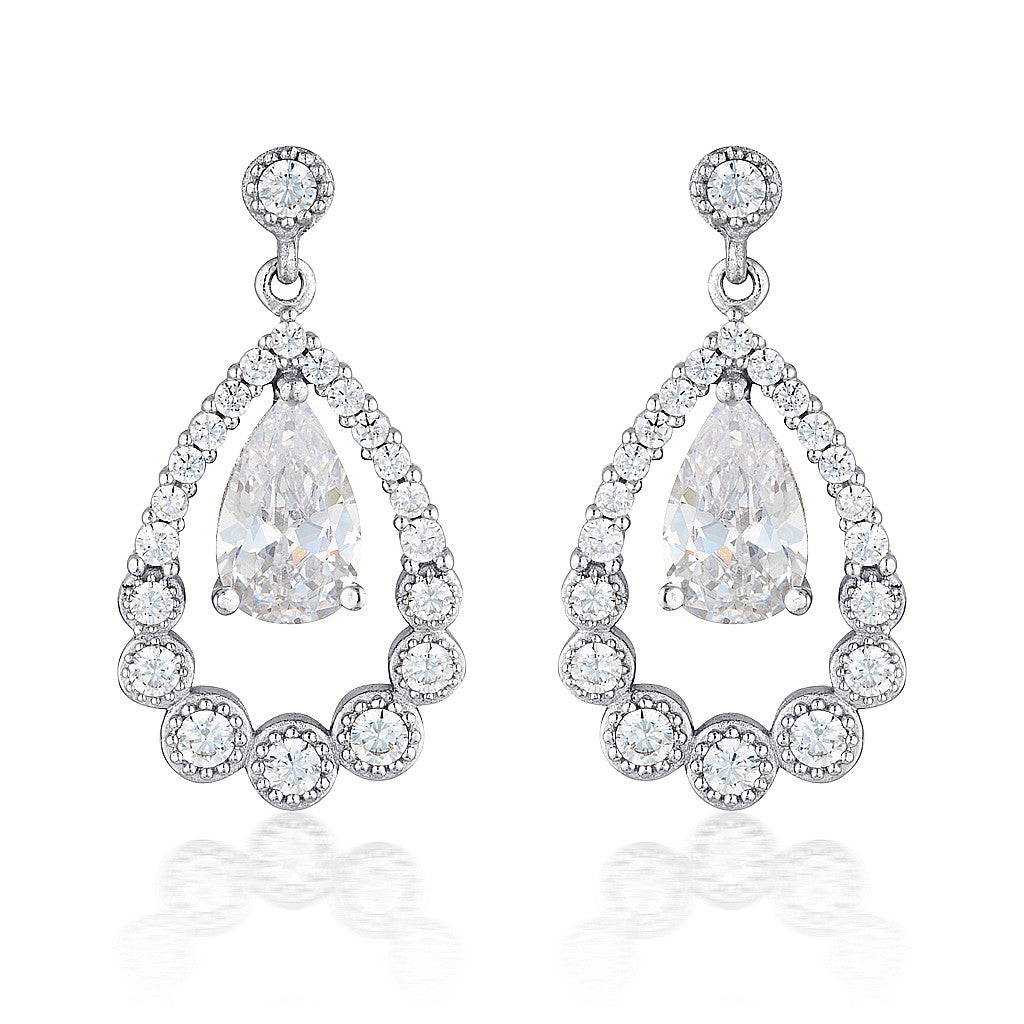 GEORGINI CHLOE TEARDROP EARRINGS