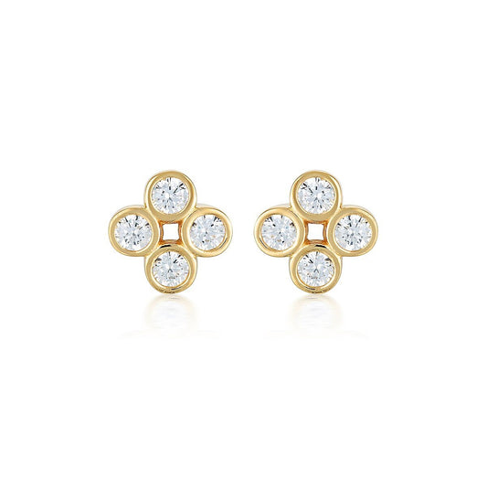STELLAR LIGHTS GOLD TWINKLE STUDS