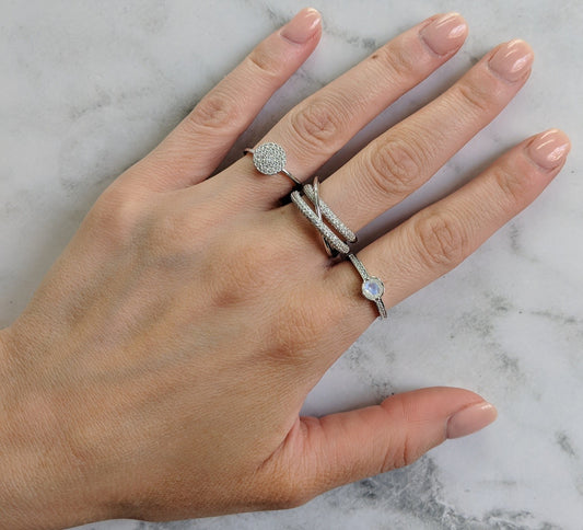GEORGINI PAVO ROSE GOLD RING