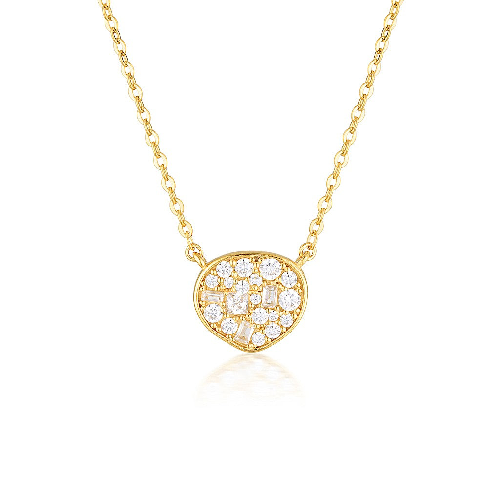 GEORGINI FILI SMALL MOSAIC GOLD PENDANT