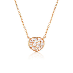 GEORGINI FILI SMALL MOSAIC ROSE GOLD PENDANT