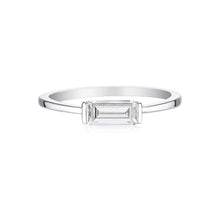 Load image into Gallery viewer, GEORGINI ADA BAGUETTE SILVER RING