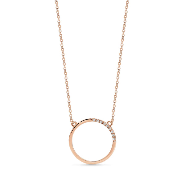 GEO ROSE GOLD PENDANT