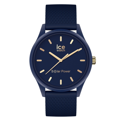 ICE solar power - Navy gold mesh
