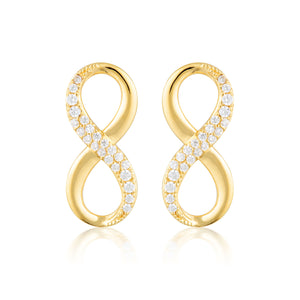 FOREVER INFINTY EARRINGS - GOLD