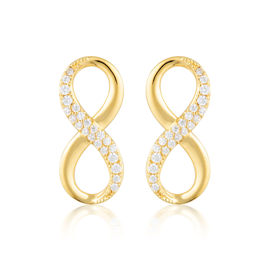 FOREVER INFINTY EARRINGS - GOLD