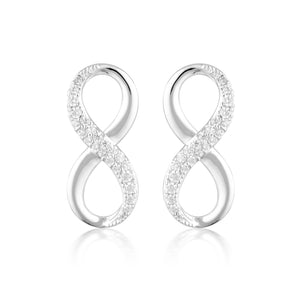 FOREVER INFINTY EARRINGS - SILVER