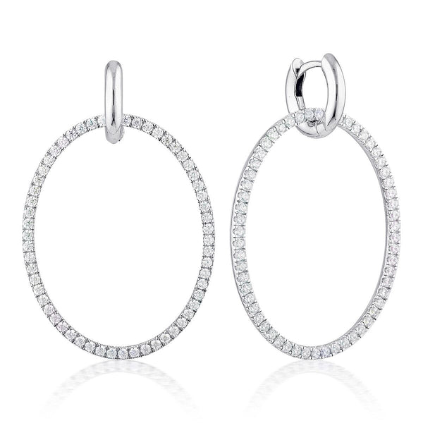 JULIETTA OVAL DROP EARRINGS